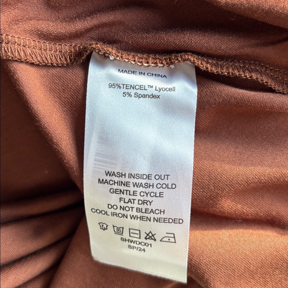 Quince Chocolate Brown Midi Dress - Picture 9 of 9